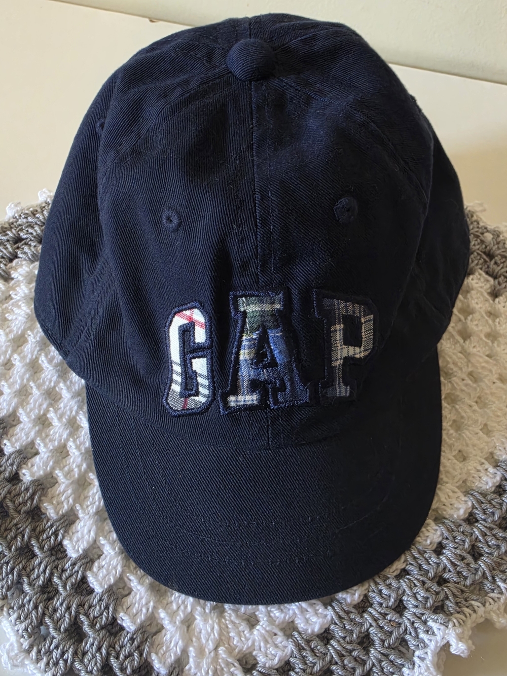 babyGap Navy Cotton Twill Logo Baseball Cap Hat Unisex Baby/Toddler S/XS